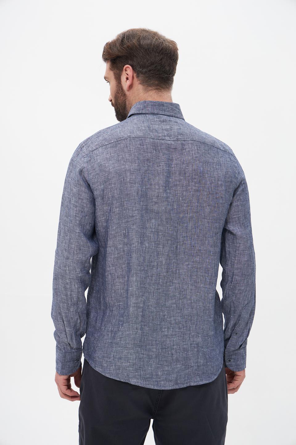 Рубашка Casa Moda мужская синяя в клетку