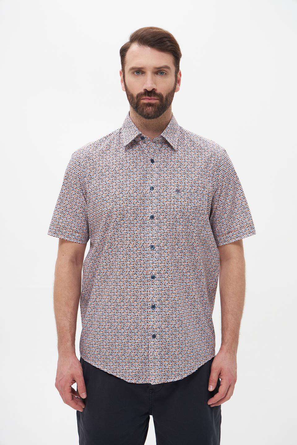 Рубашка кр-рукав Casa Moda в клетку