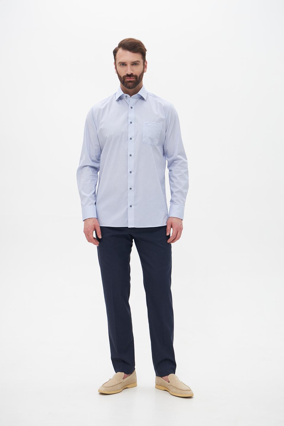 Рубашка Casa Moda голубая приталенная