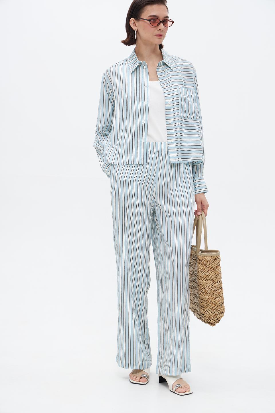 Брюки клёш Marc O Polo DENIM в полоску