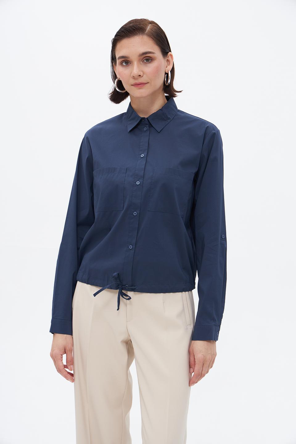 Блузка Gerry Weber с завязками синяя