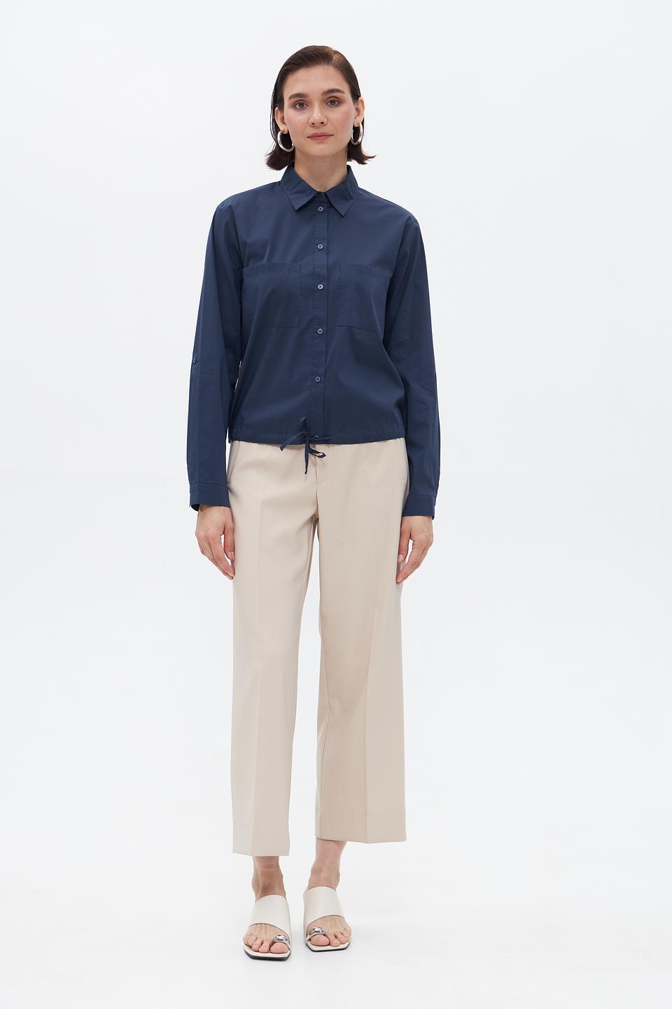 Блузка Gerry Weber с завязками синяя