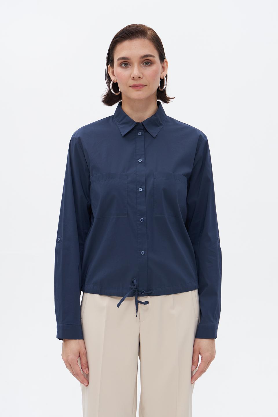 Блузка Gerry Weber с завязками синяя