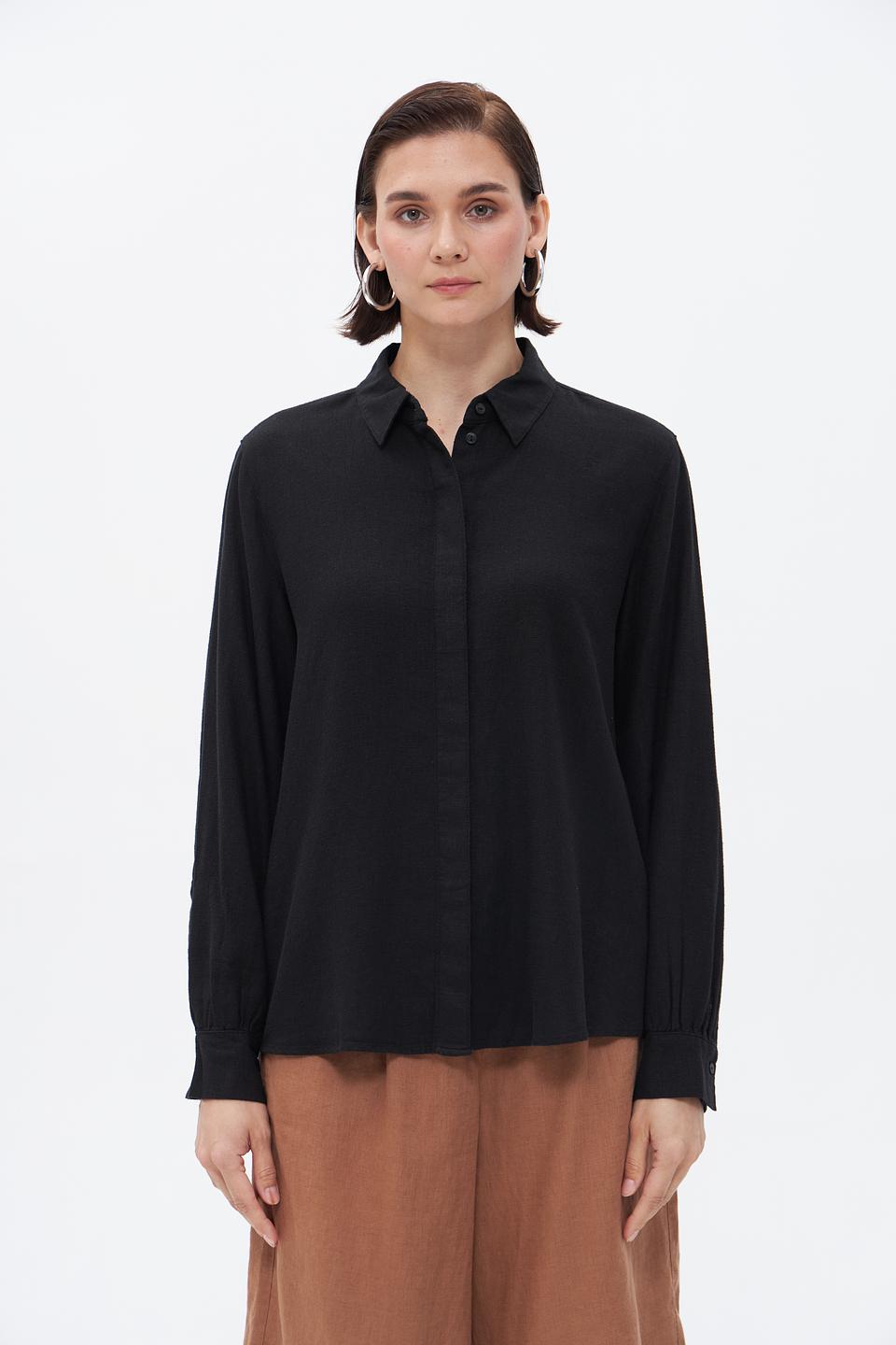 Блуза Taifun чёрная с рукавом 3/4