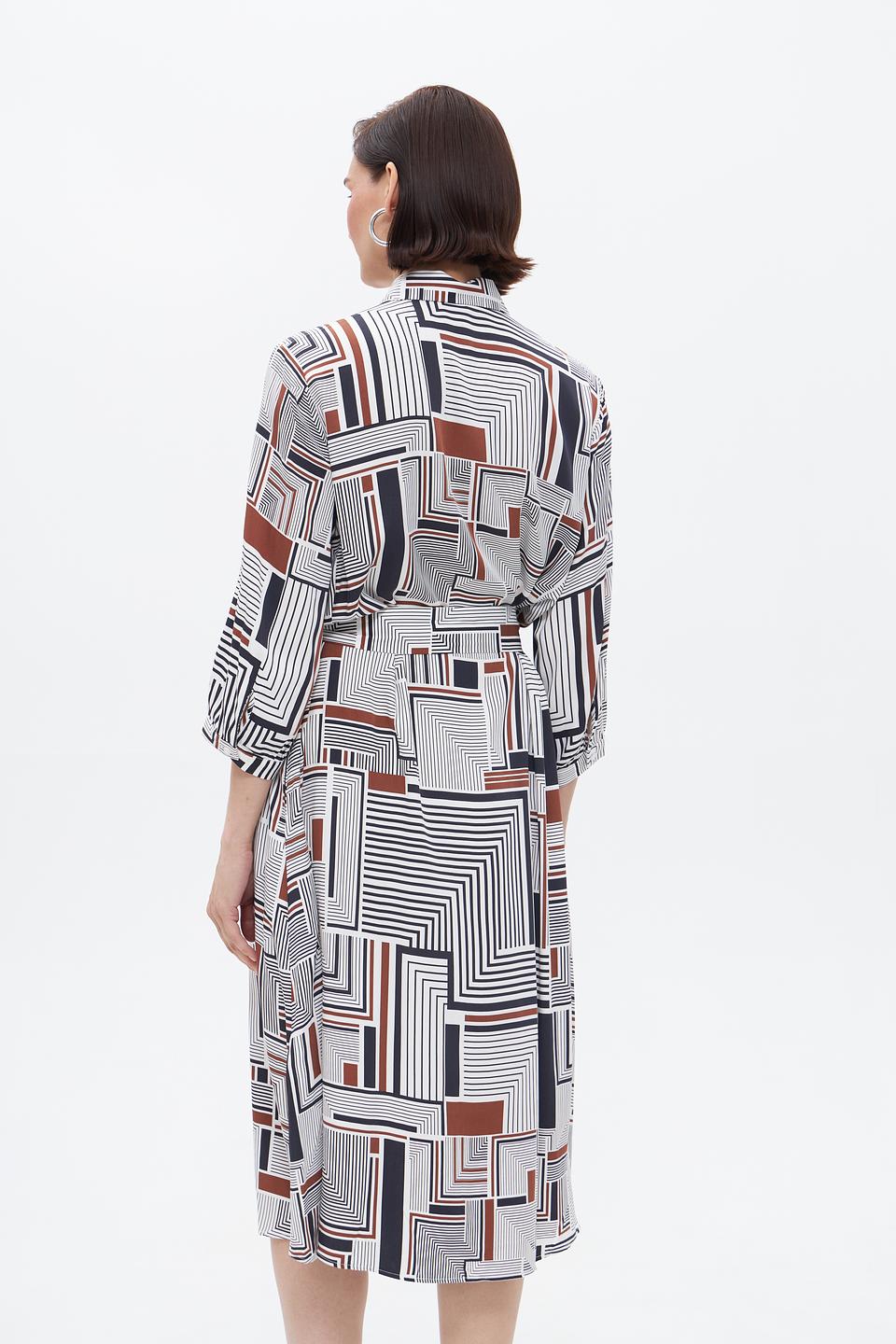 Платье Bugatti с геометрическим принтом