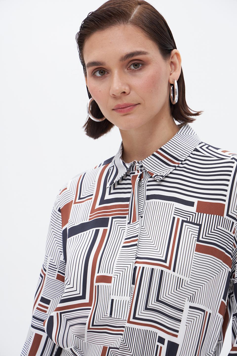 Платье Bugatti с геометрическим принтом