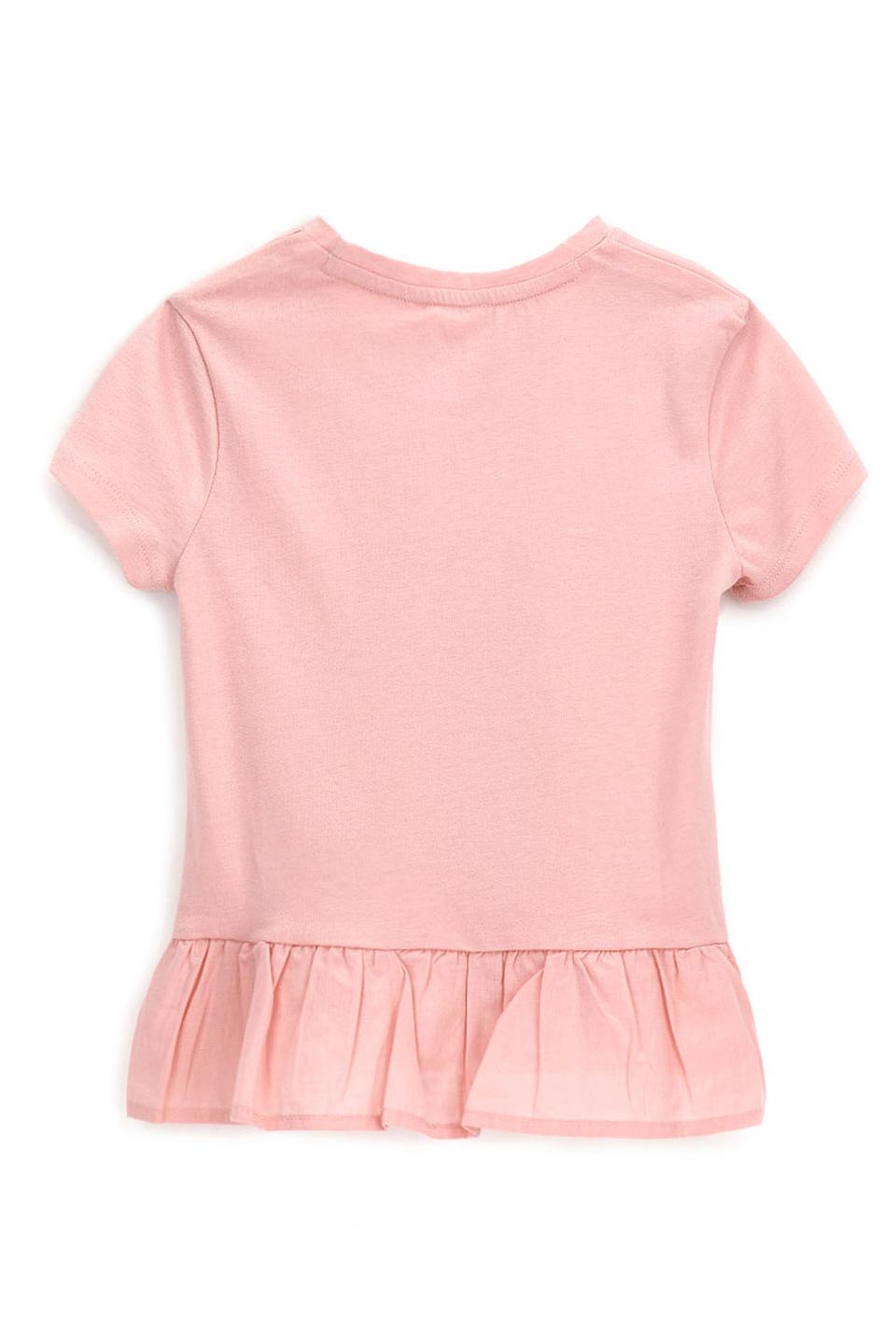 Футболка Original Marines с вышивкой розовая