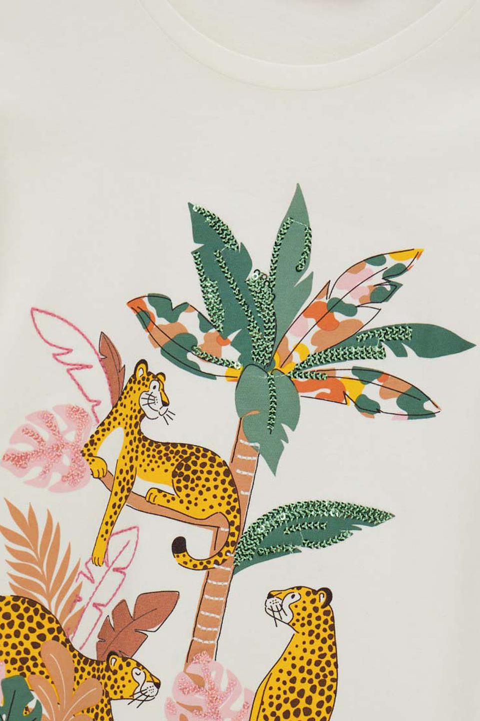 Футболка Original Marines дев. с леопардовым принтом