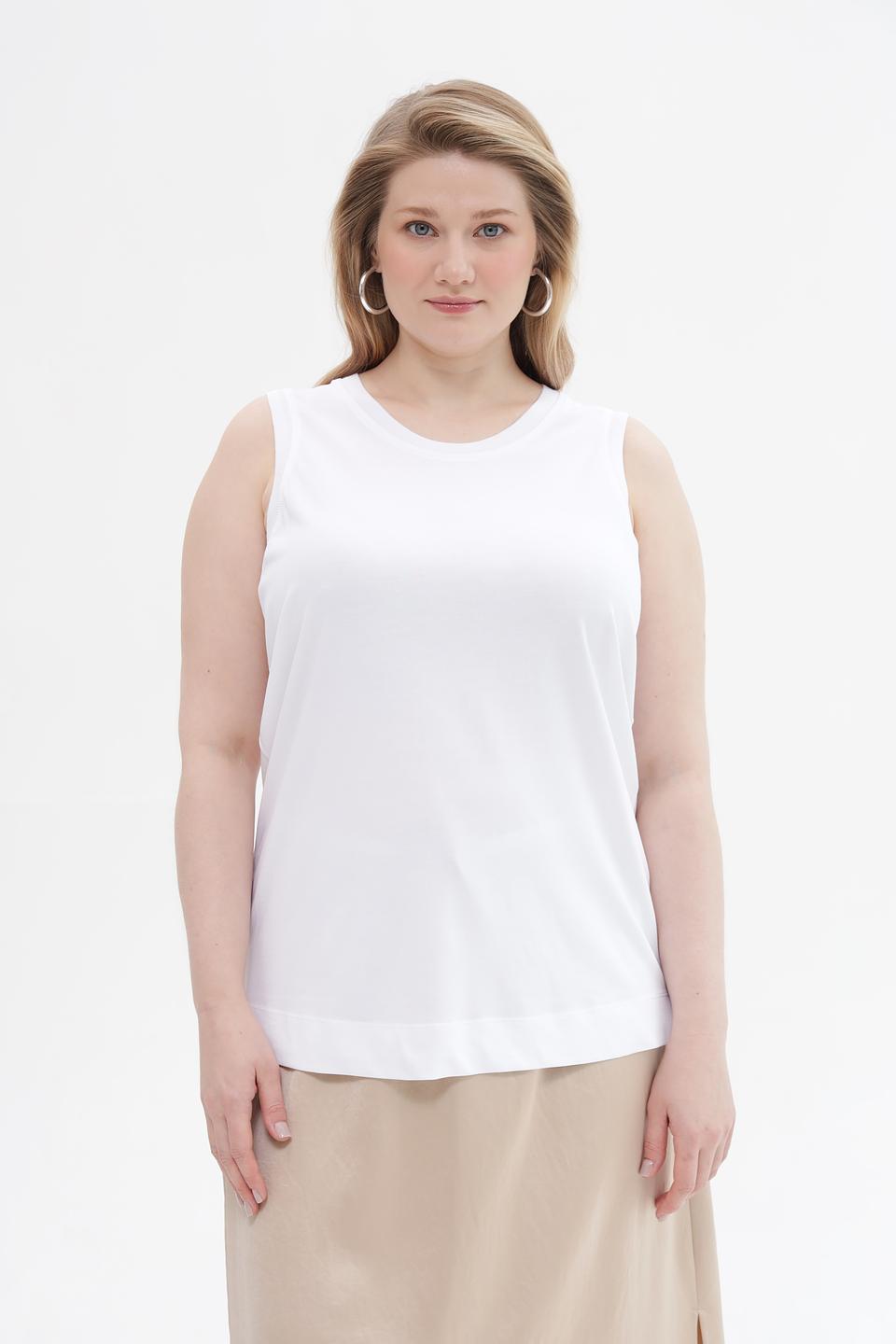 Топ Margittes базовый белый
