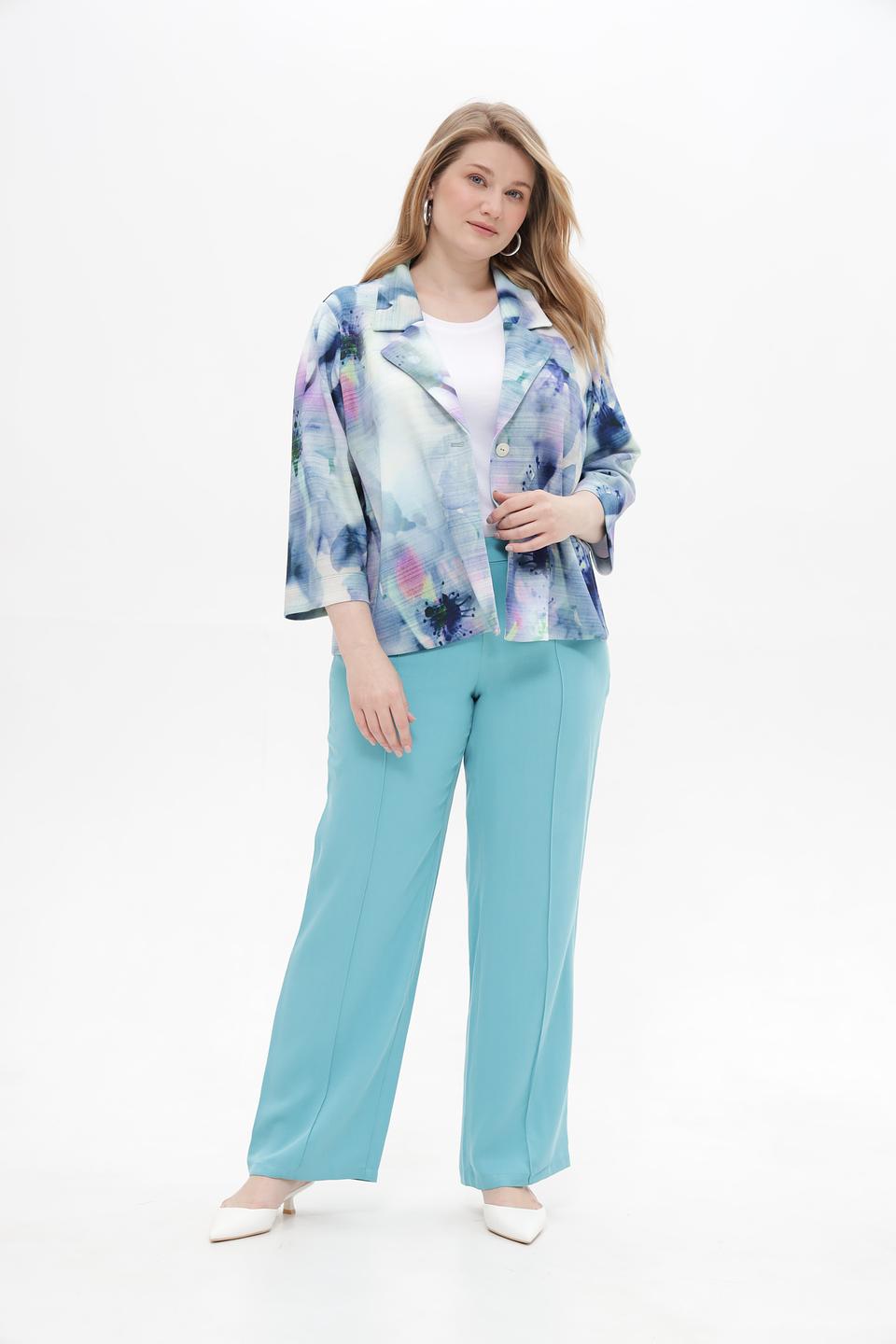 Брюки Lebek прямого кроя мятные