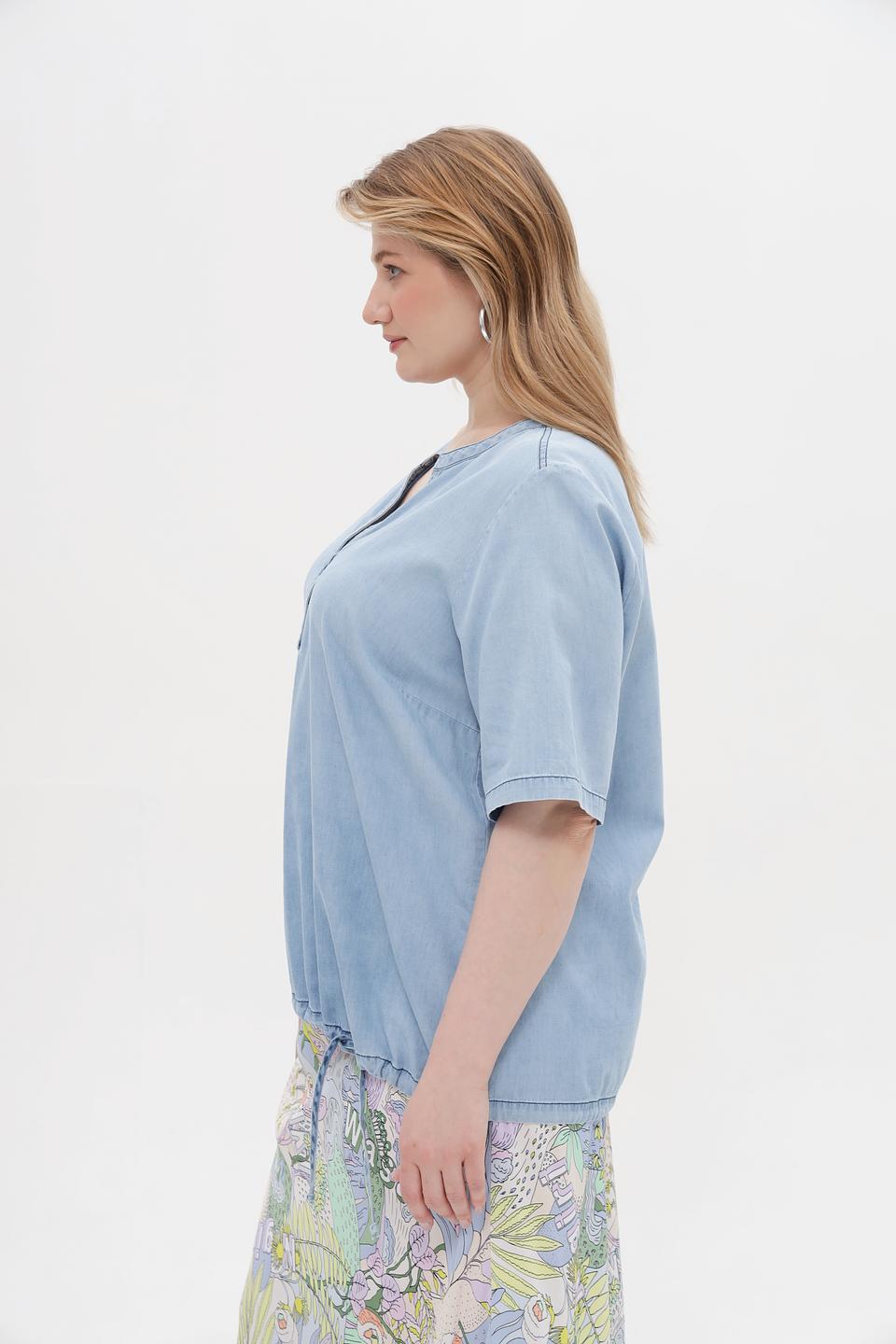 Блуза Via Appia джинсовая голубая