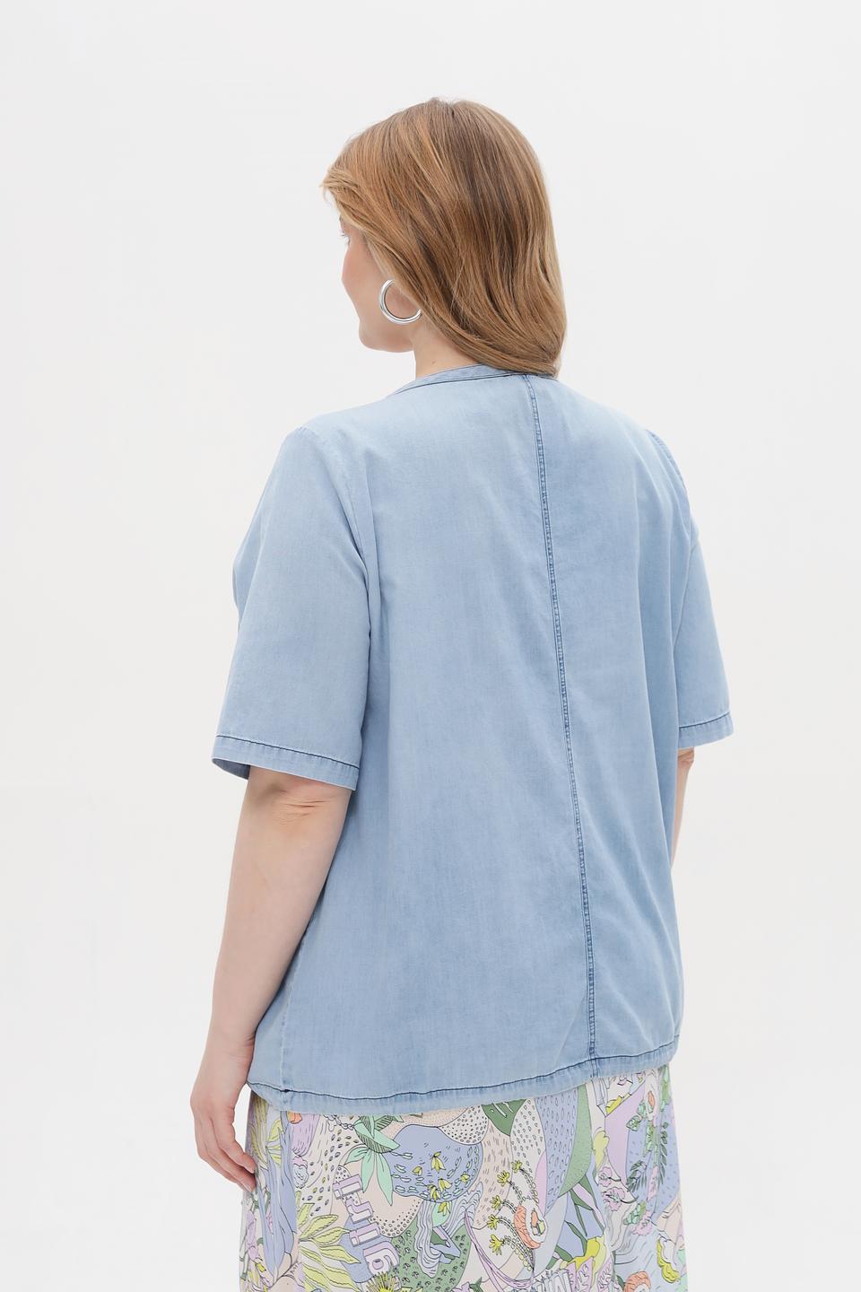 Блуза Via Appia джинсовая голубая