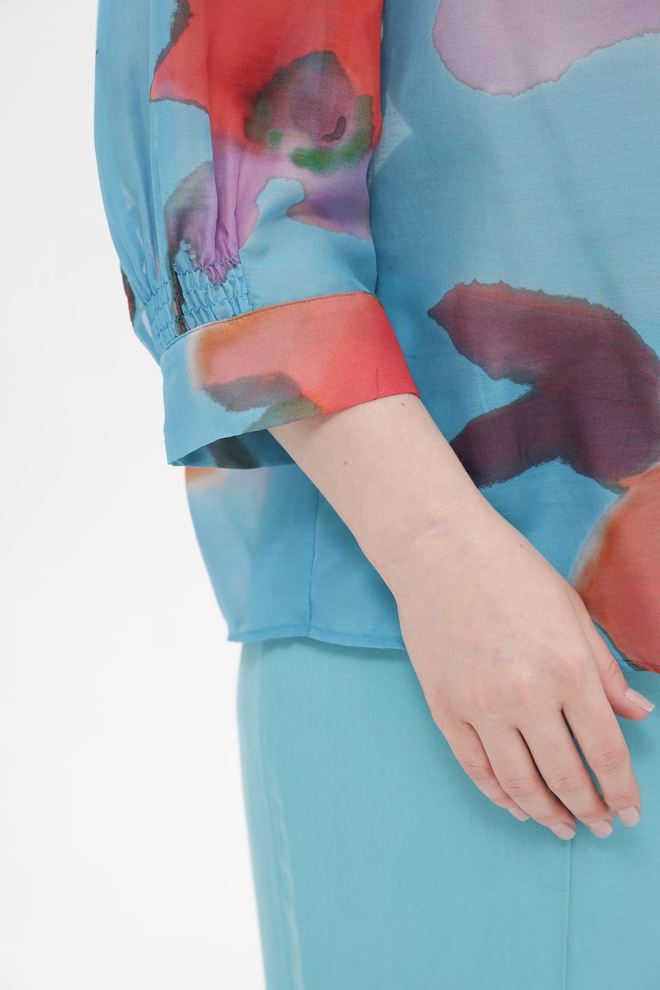 Блузка Luisa Cerano с цветочным принтом