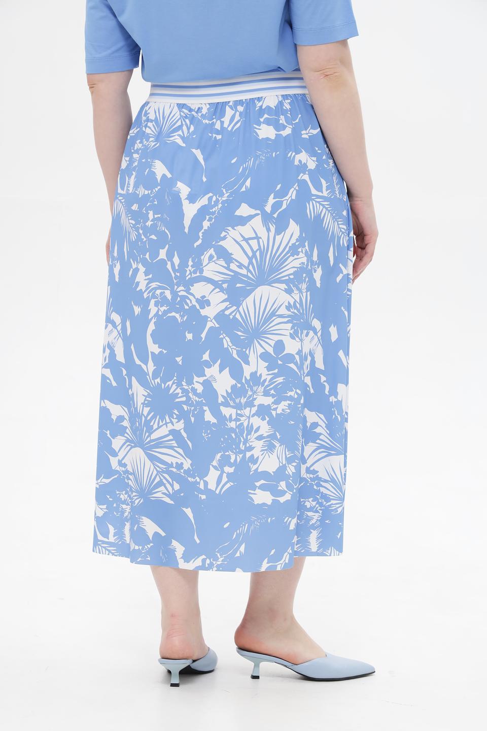 Юбка Frapp с принтом голубая