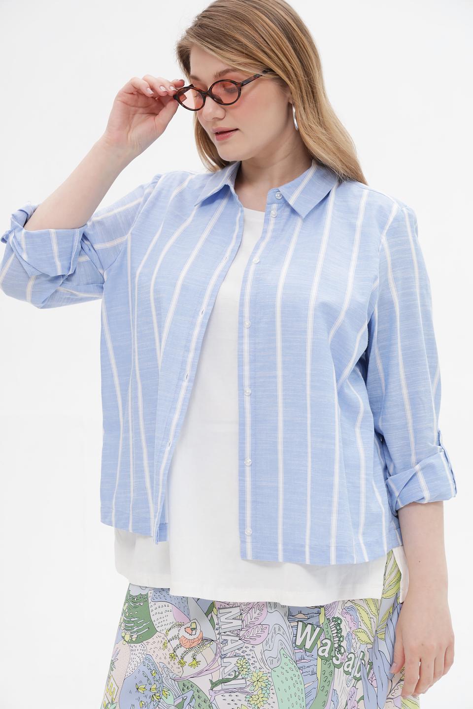 Блузка Frapp в полоску
