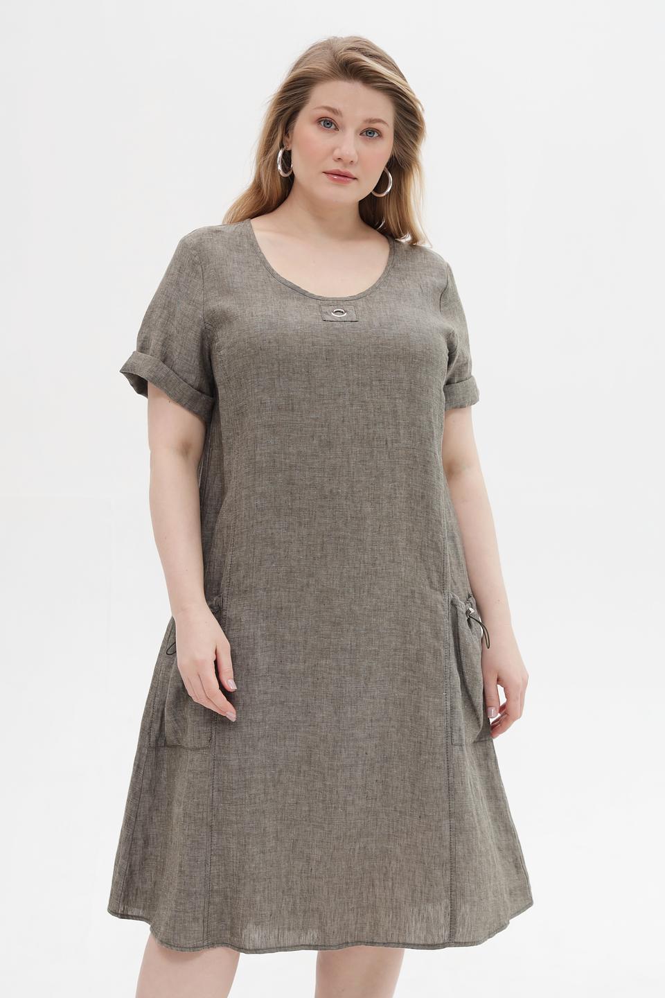 Платье Doris Streich лен серое