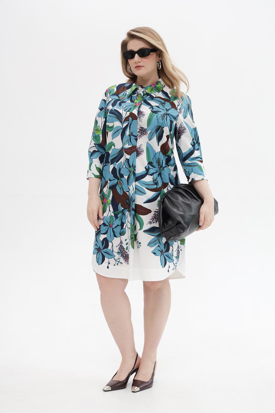 Платье рубашка Luisa Cerano с цветочным принтом