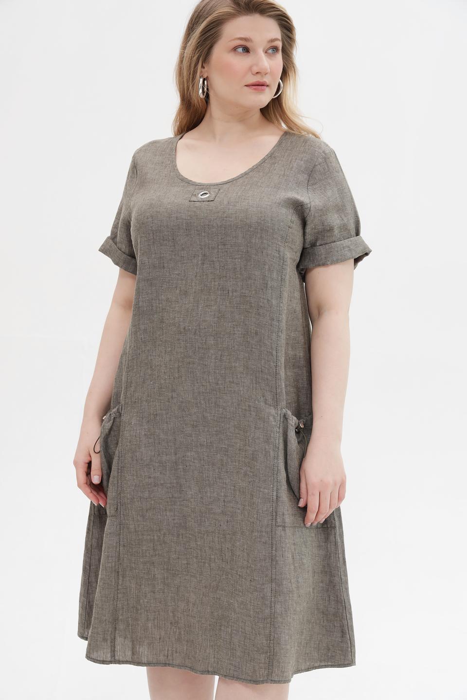 Платье Doris Streich лен серое