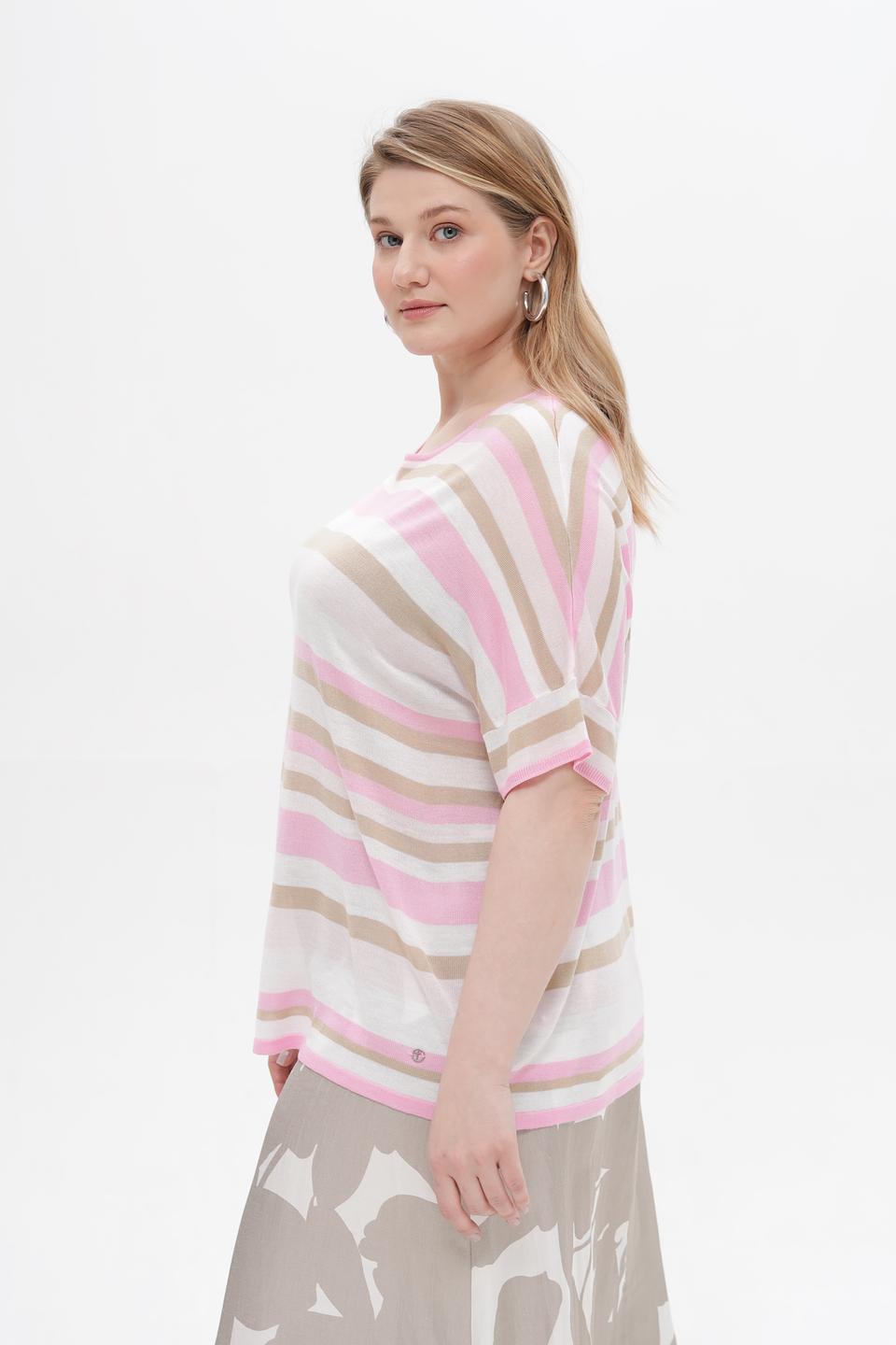 Пуловер Frapp в полоску