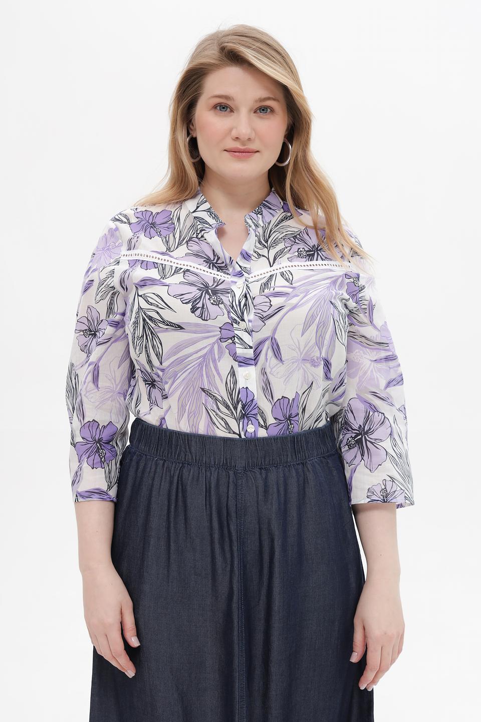 Блузка Frank Walder с цветочным принтом