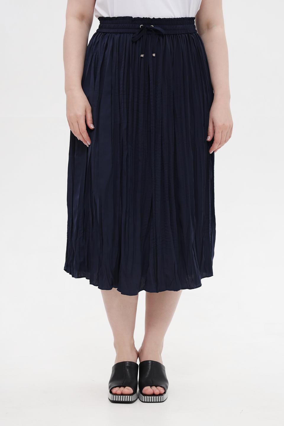 Юбка Rabe collection плиссированная тёмно-синяя