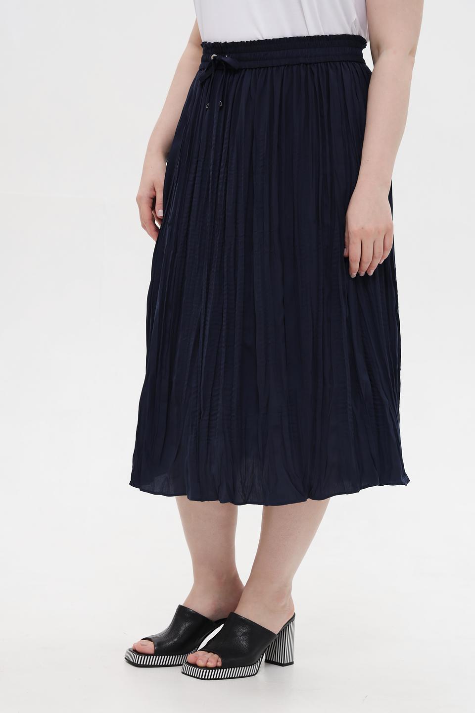 Юбка Rabe collection плиссированная тёмно-синяя