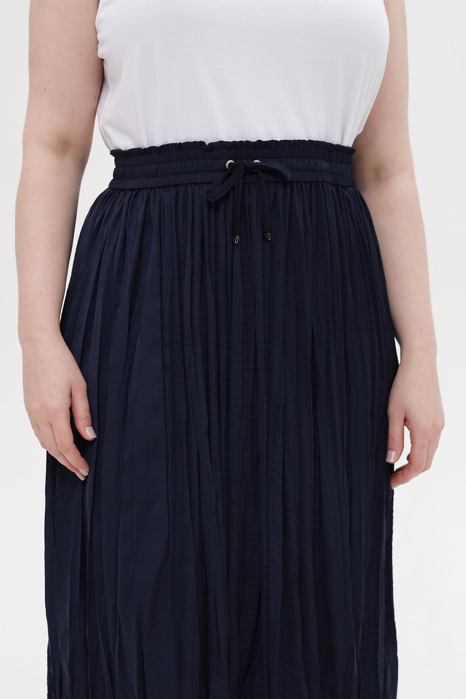 Юбка Rabe collection плиссированная тёмно-синяя
