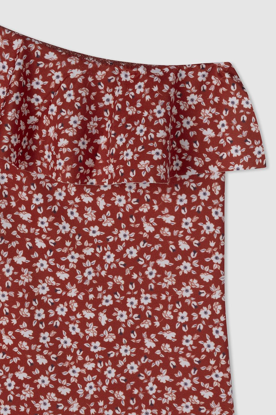 Купальник Pepe Jeans London дев. с цветочным принтом