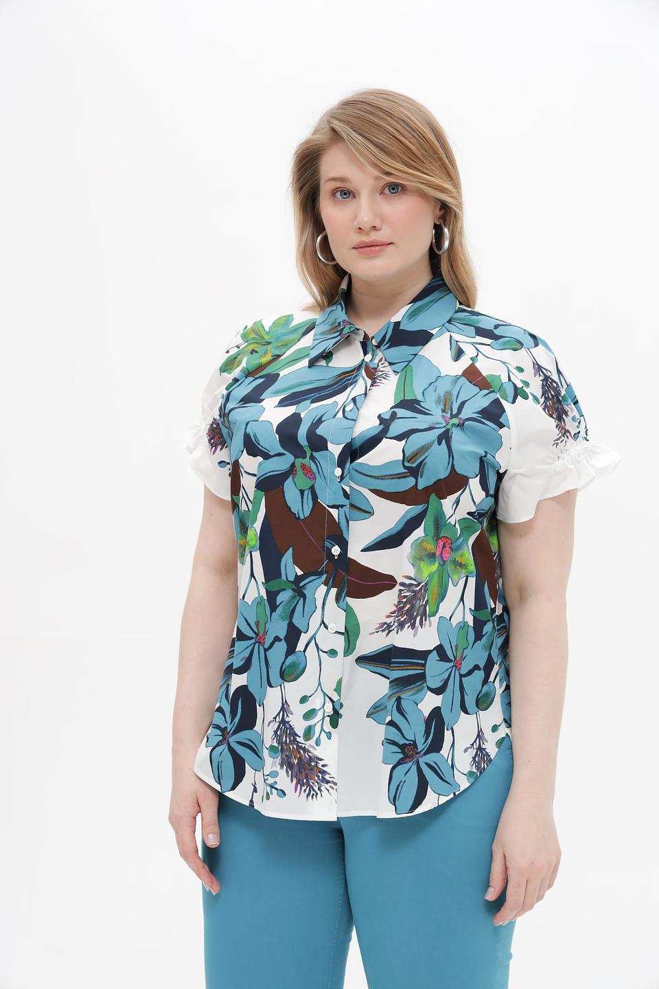 Блуза Luisa Cerano с цветочным принтом