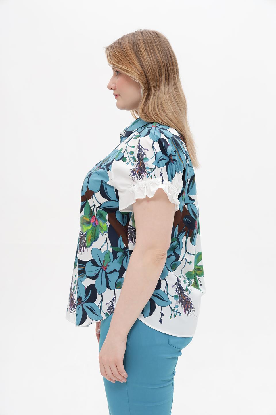 Блуза Luisa Cerano с цветочным принтом