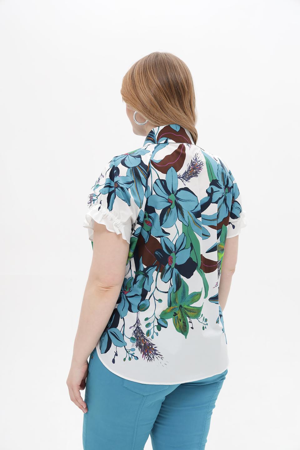 Блуза Luisa Cerano с цветочным принтом