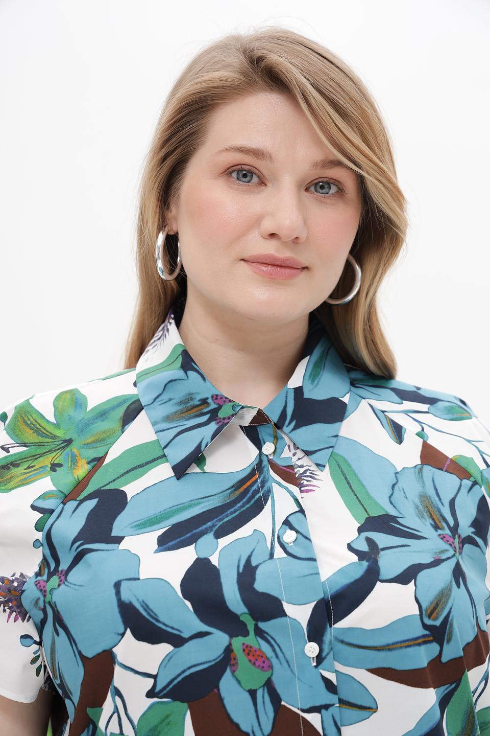 Блуза Luisa Cerano с цветочным принтом