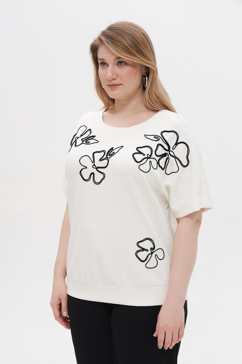 Пуловер Via Appia с цветами