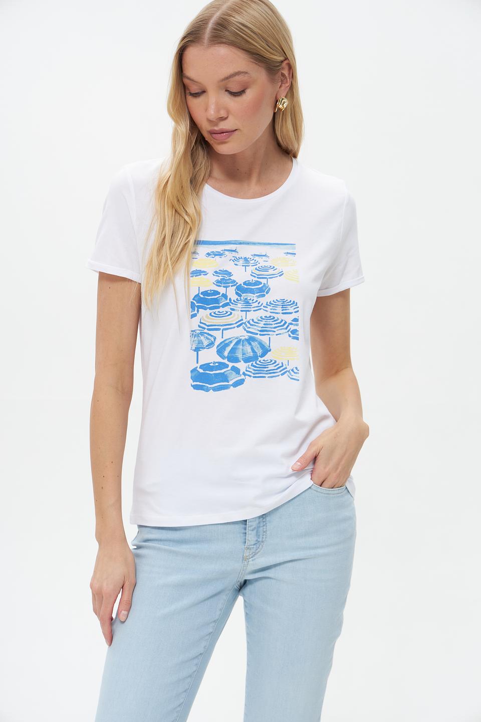 Футболка More and More с принтом зонтиков