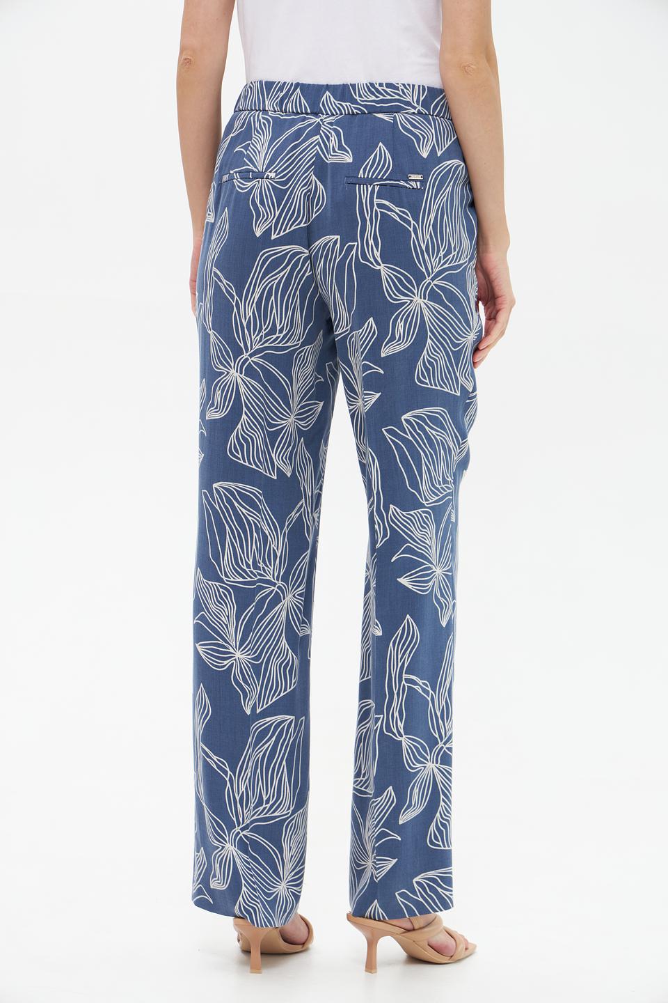 Брюки Toni collection с цветочным принтом