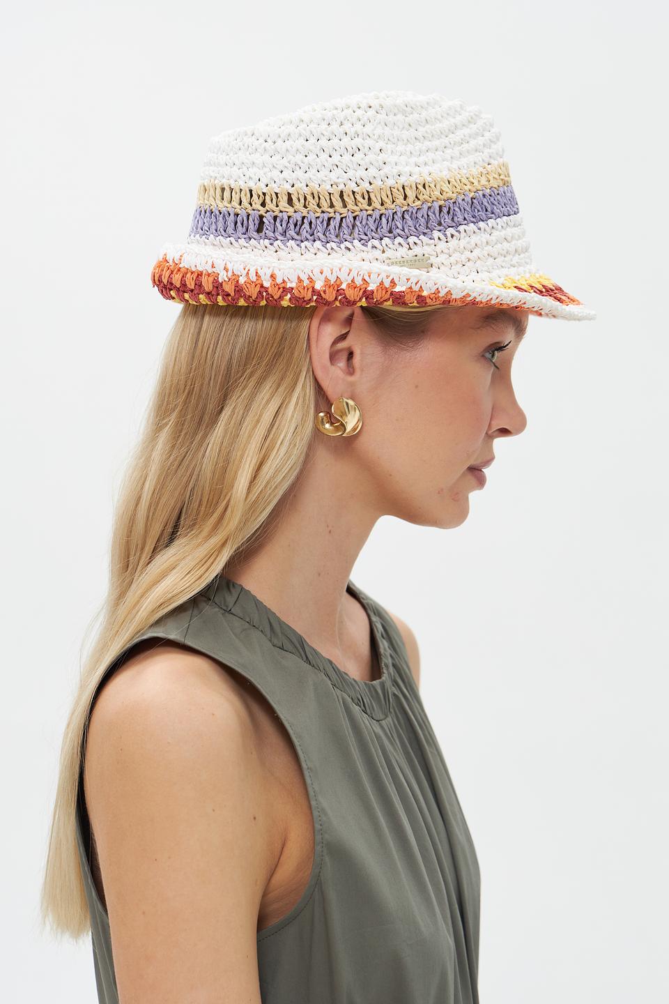 Шляпа Seeberger с многоцветной отделкой