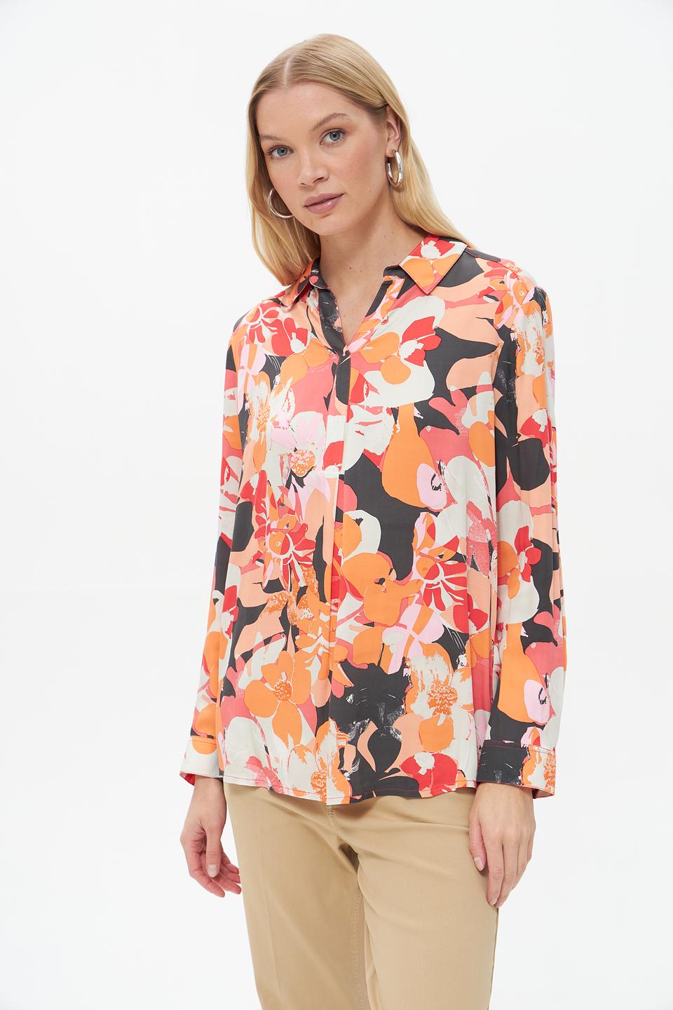 Блузка Lebek с цветочным принтом