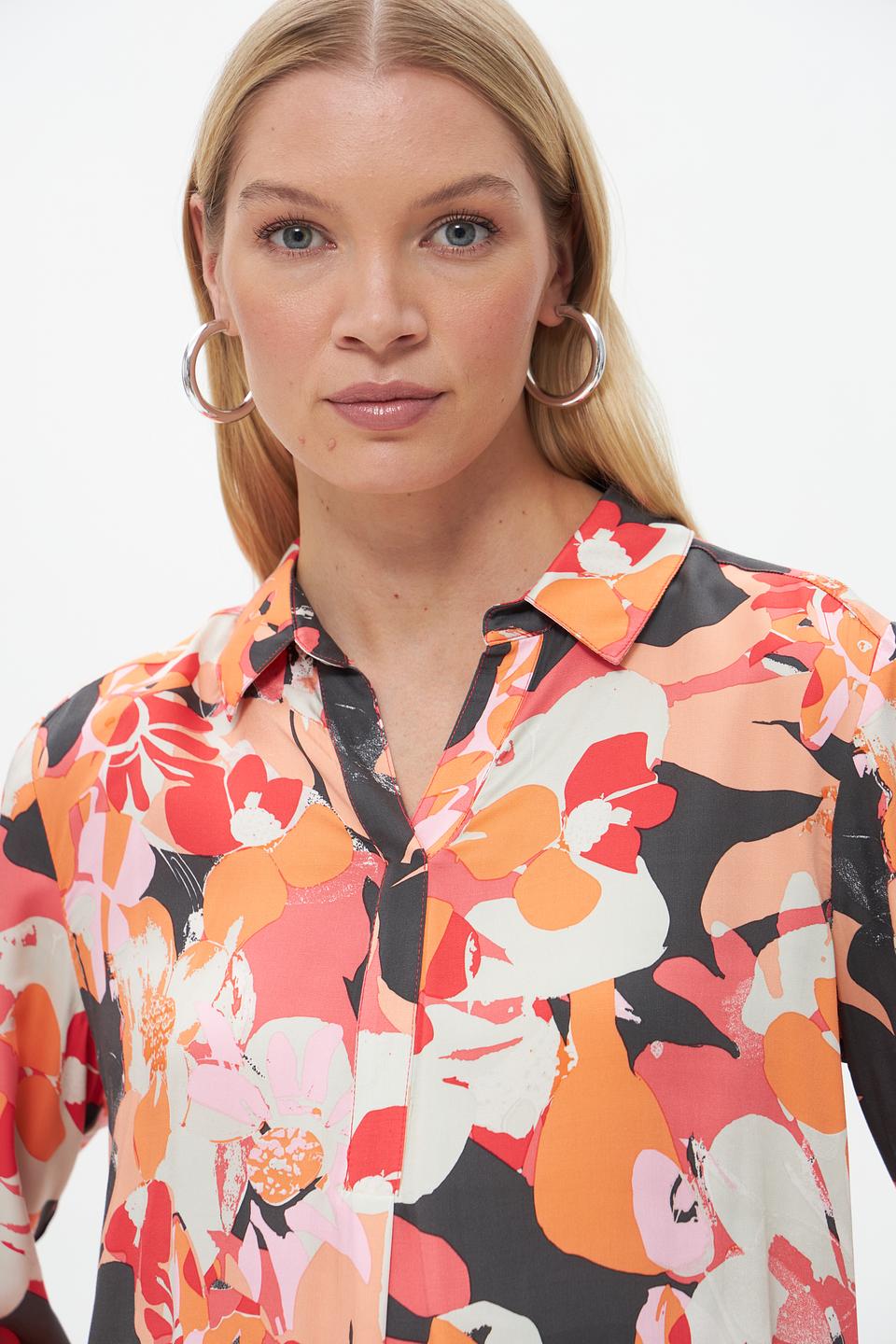 Блузка Lebek с цветочным принтом