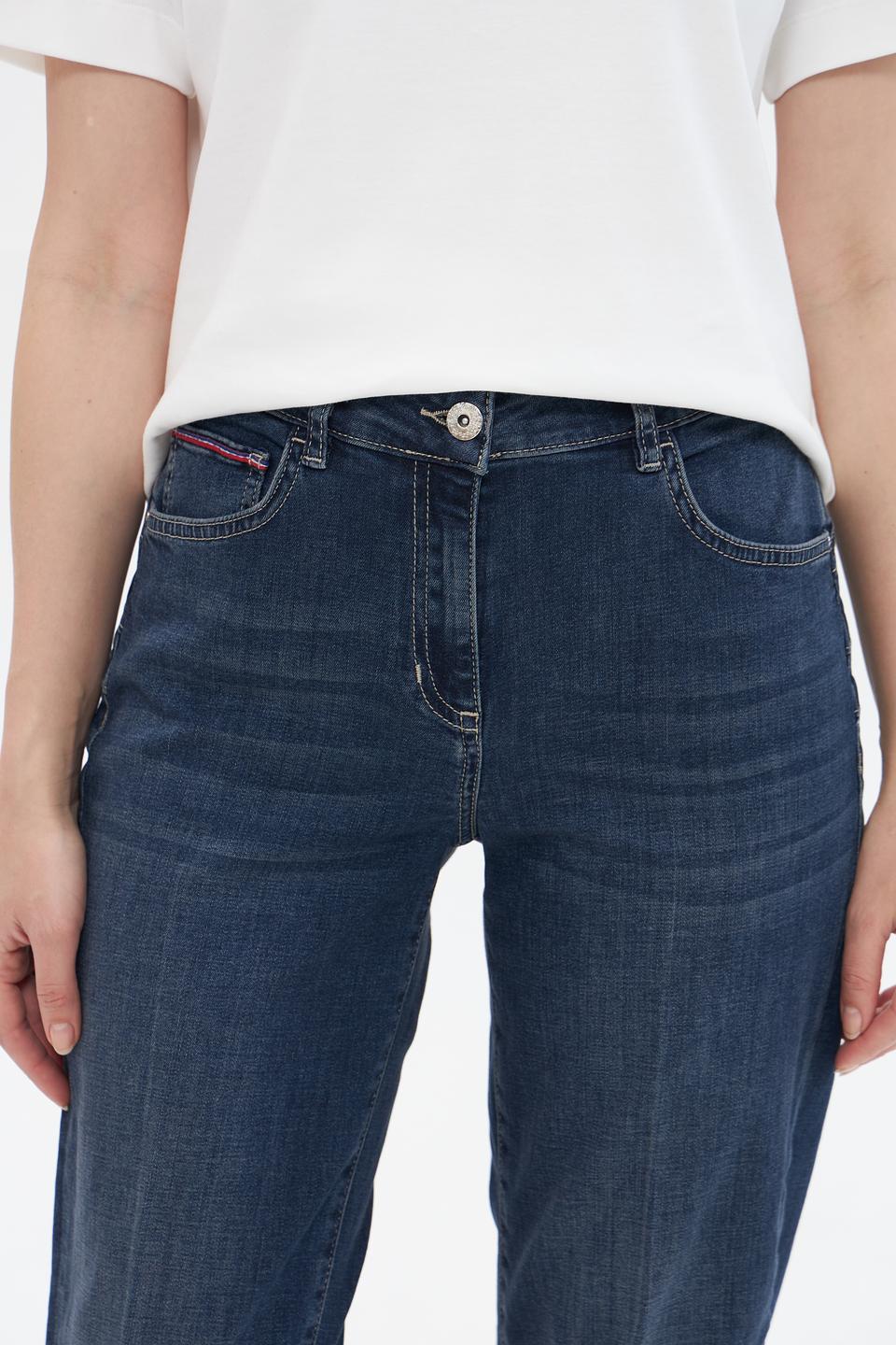 Джинсы клеш Ppep синие