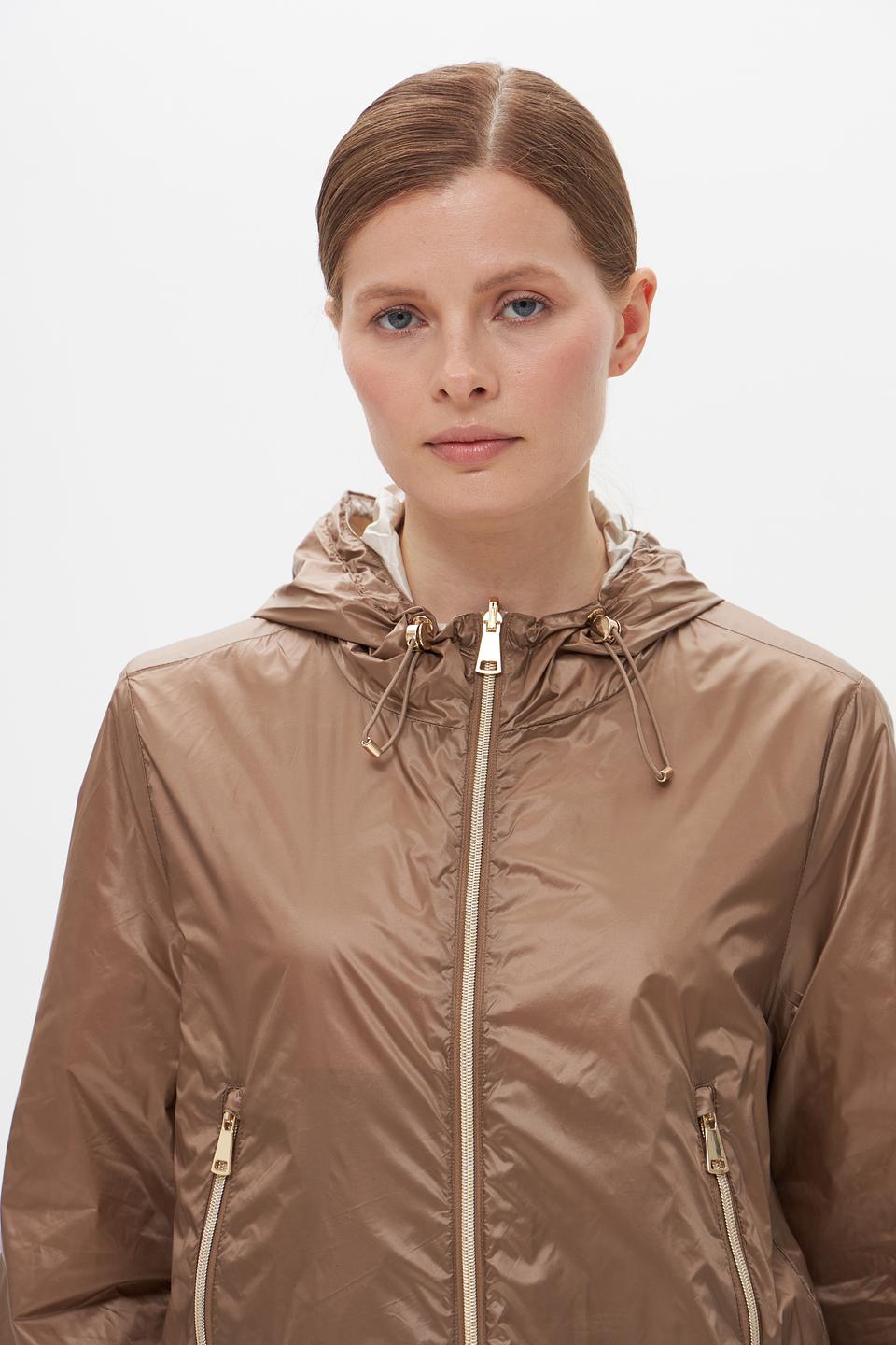 Куртка White Label с капюшоном бежевая