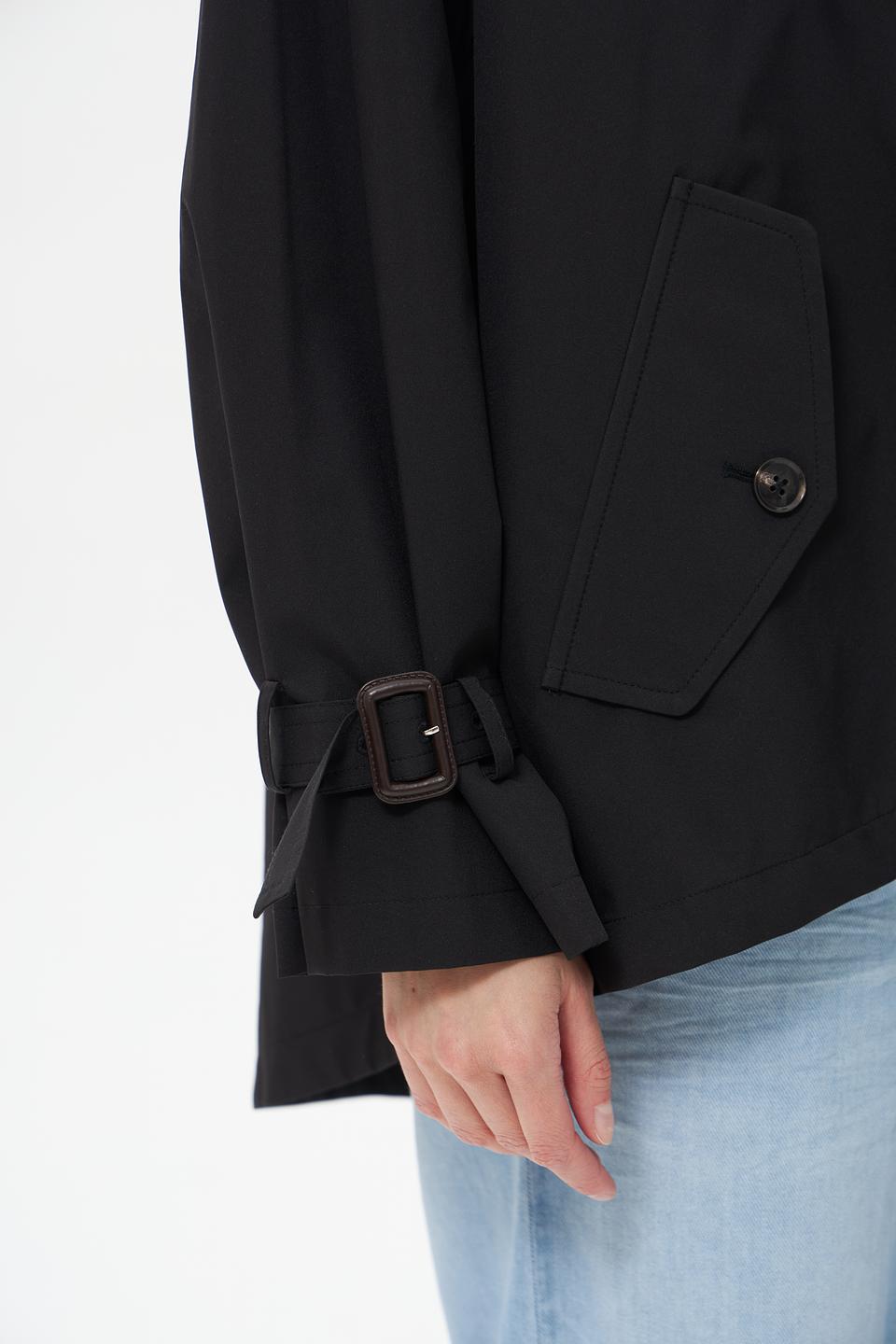 Плащ White Label черный оверсайз