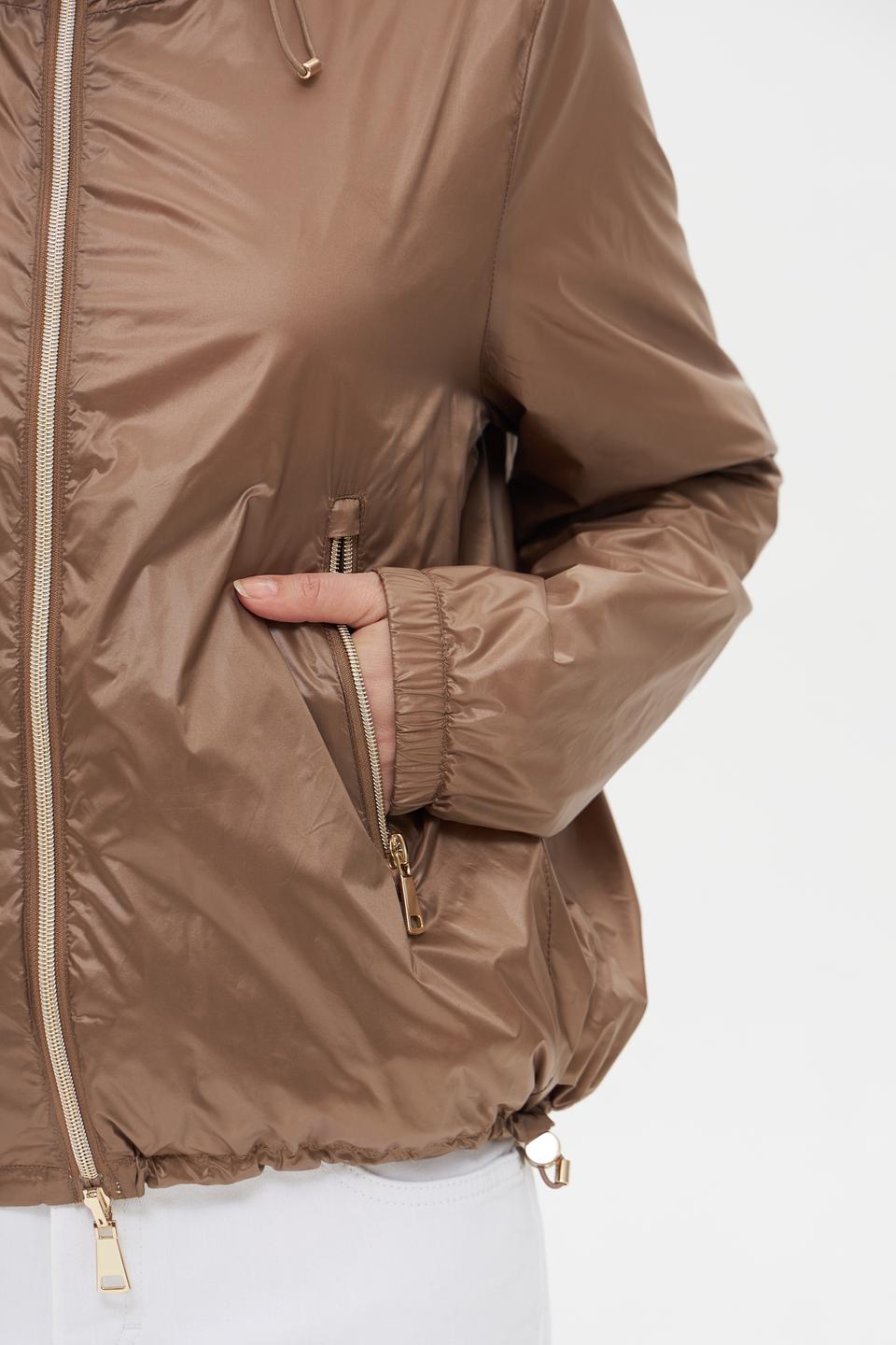 Куртка White Label с капюшоном бежевая