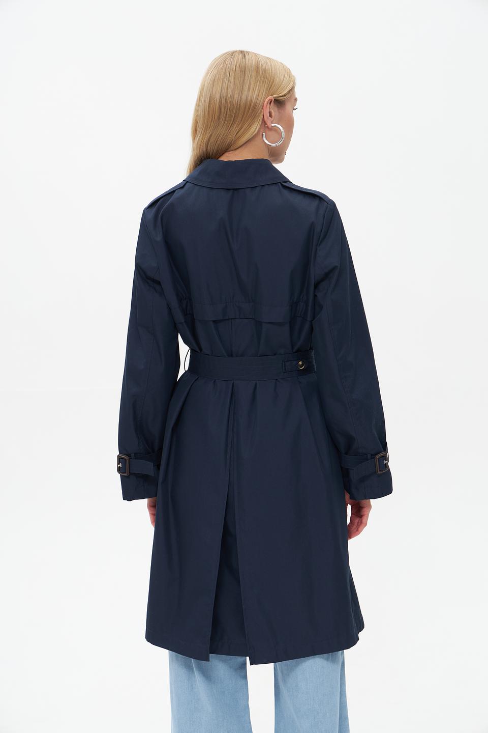 Плащ White Label тёмно-синий