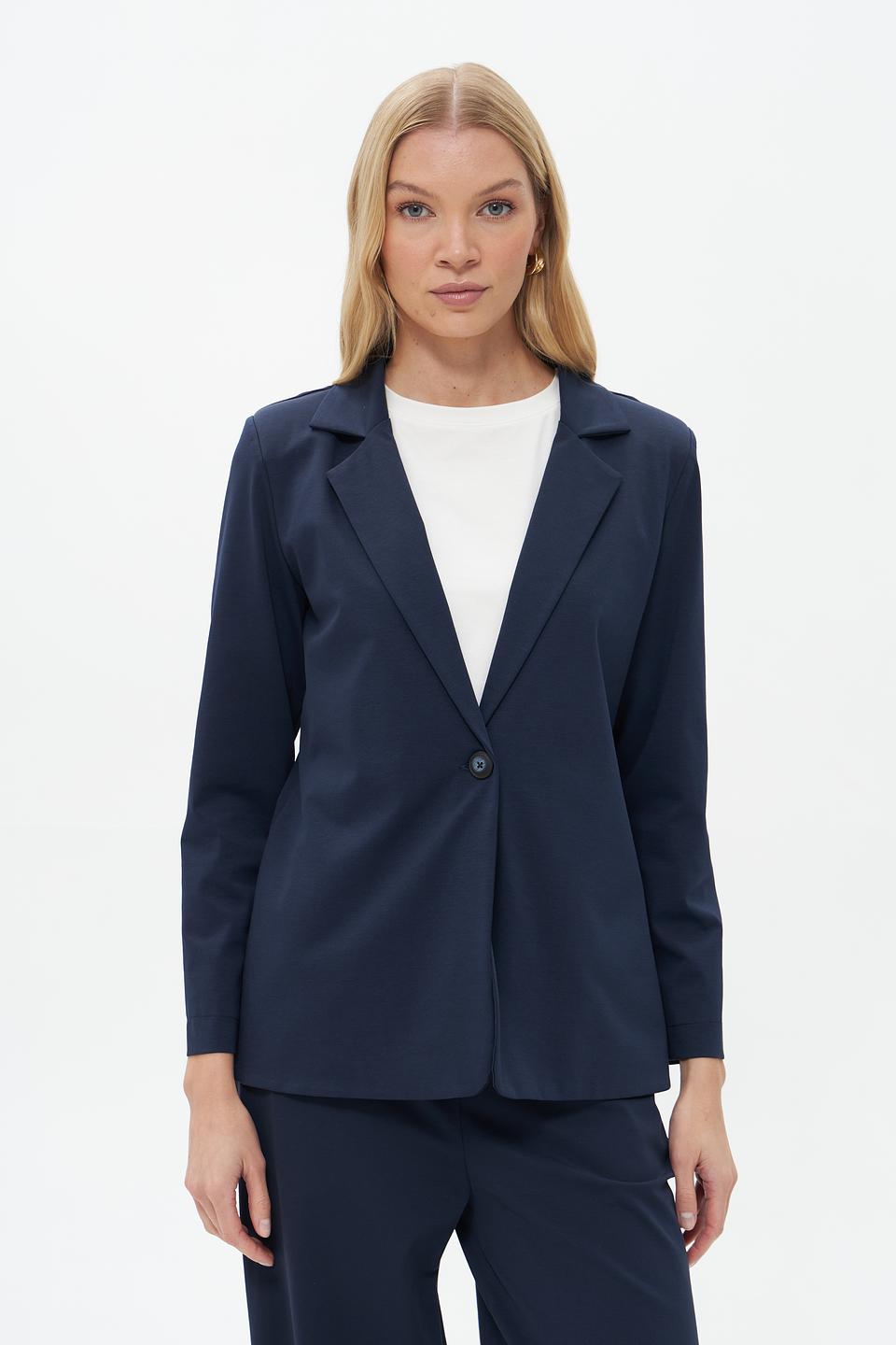 Жакет Croche приталенный синий