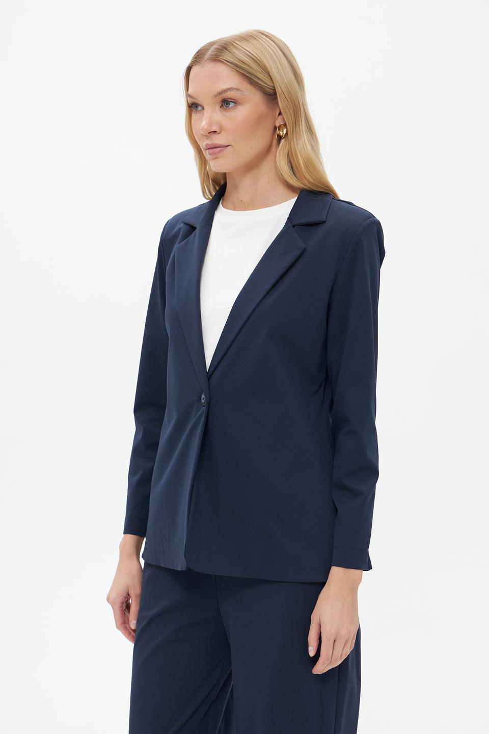 Жакет Croche приталенный синий