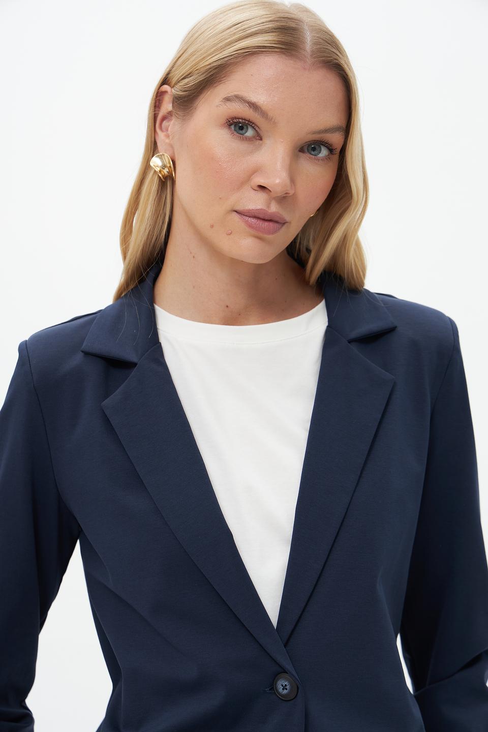 Жакет Croche приталенный синий