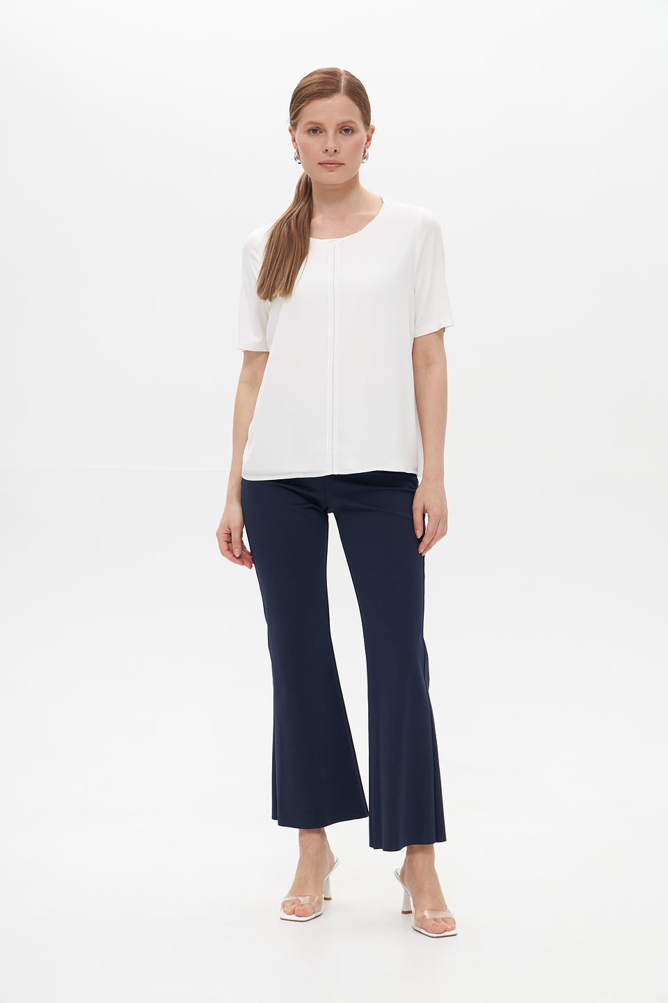 Брюки Croche клёш тёмно-синие