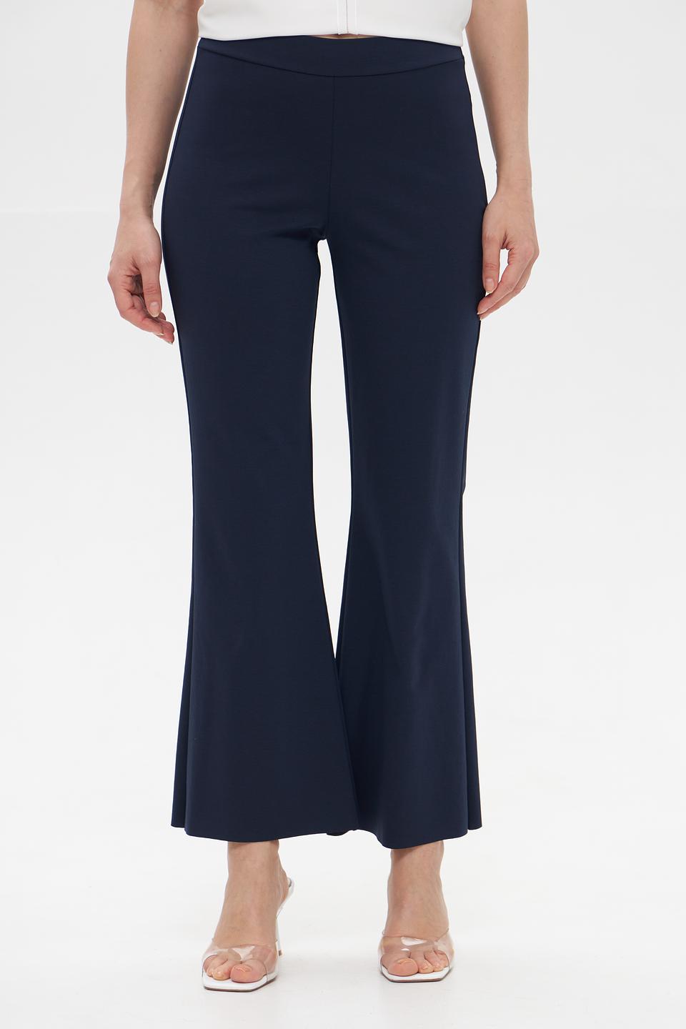Брюки Croche клёш тёмно-синие