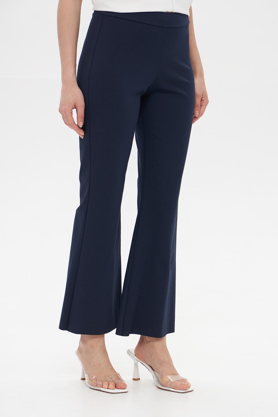 Брюки Croche клёш тёмно-синие