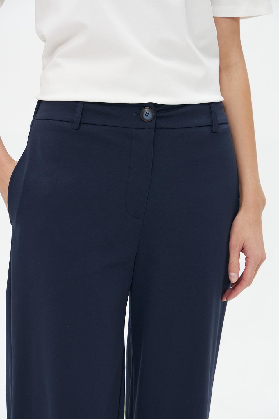 Брюки классические Croche синие